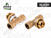 Фитинг Т-образный 12x1.5/12x1.5/M22x1.5 латунь