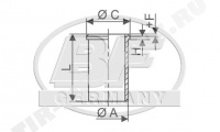 Гильза d120.64