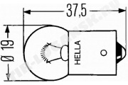 Лампочка 24v10w R10W