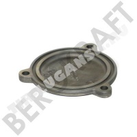 Крышка компрессора торцевая круглая ALUMINIUM MB/MAN (под 3-и болта)
