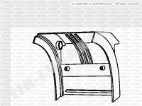 Крыло заднее (задняя правая часть 680mm)