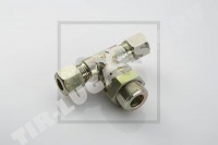 Соединитель тройник М22*1,5 D12/D12 метал