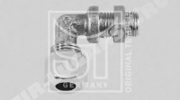 Соединитель уголок М22*1,5/D10мм метал
