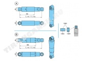 Амортизатор 326-496 d24*55/d24*55