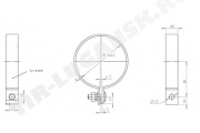 Хомут гофры d124.5