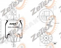 Пневморессора задняя 1TS270-23 / 206685 IVECO Stralis