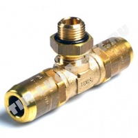 Соединитель тройник М12*1.5 D8/D8 латунь
