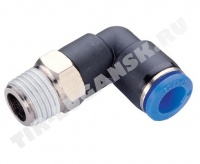 Соединитель уголок М12*1,5/D12mm метал/пласт
