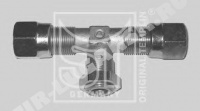 Соединитель тройник М22*1,5 D12/D12 метал