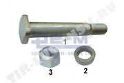 Палец полурессоры М27/D30*186 + гайка