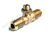 Соединитель тройник М12*1.5 D8/D8 латунь