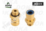 Фитинг прямой (переходник) M16x1.5 - трубка D10x1.0 мм
